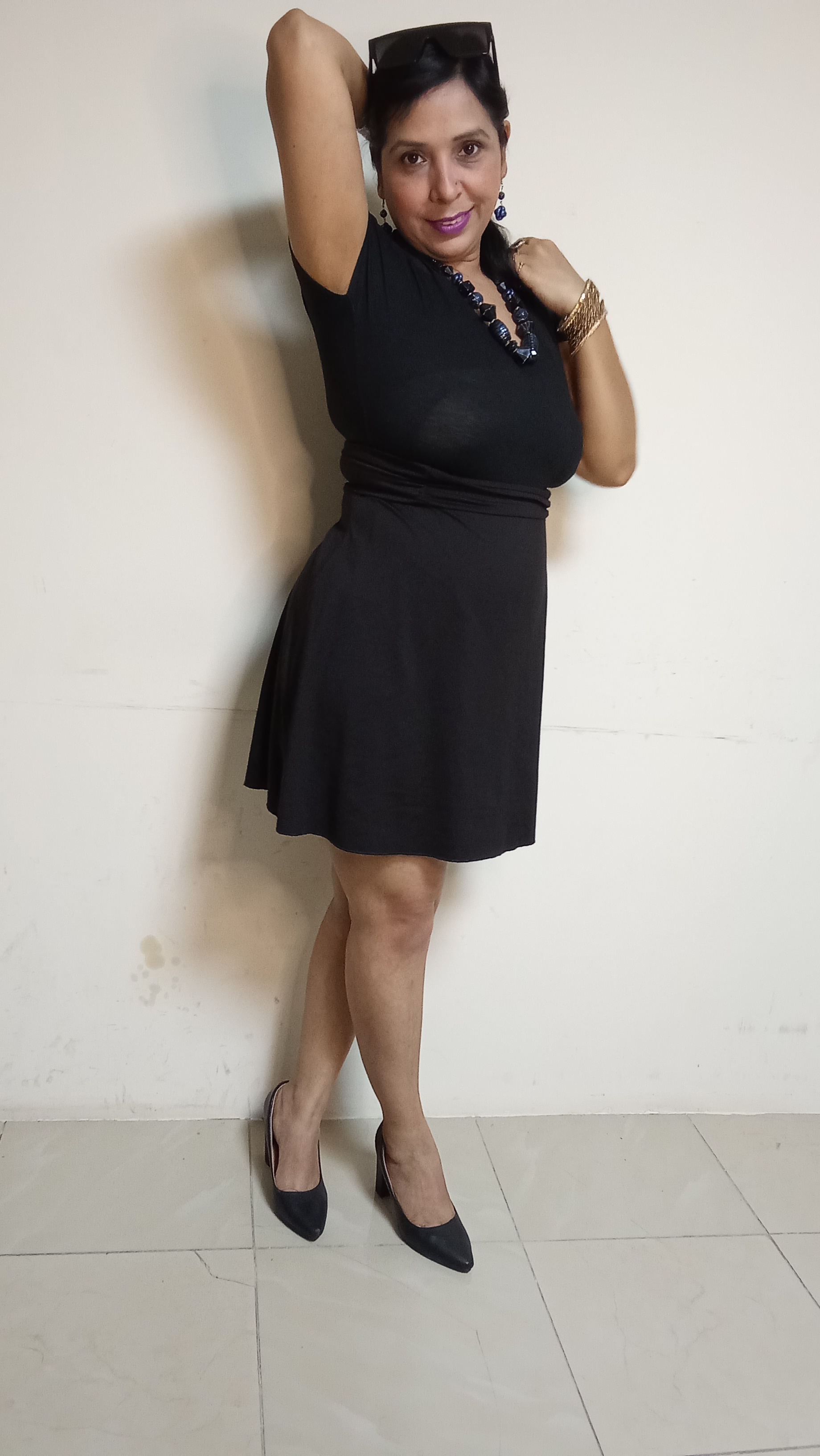 Onyx Essence Fit-and-Flare Mini